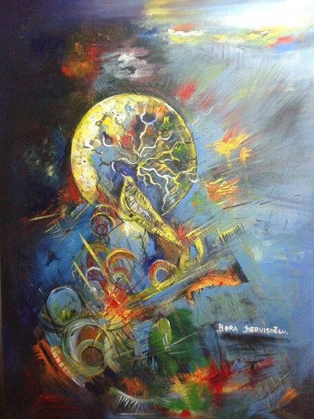 Painting from Bora Dervişoğlu's Kuş Rüyası (Bird Dream) series (007)