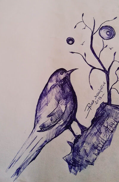 Ballpoint pen drawing by Bora Dervişoğlu (004)