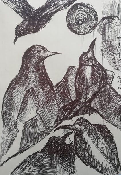Ballpoint pen drawing by Bora Dervişoğlu (007)